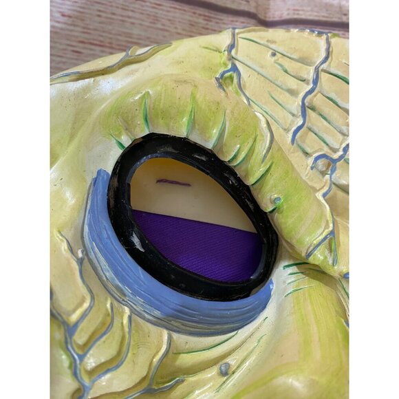 Vintage Green/Purple Space Martian Alien Hooded Mask Missing Eyes - OS - Picture 3 of 11